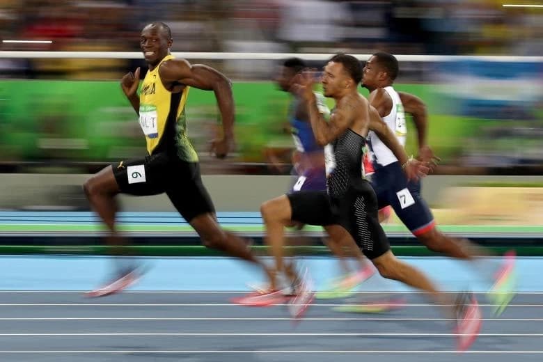 Usain Bolt 100 Metreyi Koşarken Yalnızca 41 Adım Attı